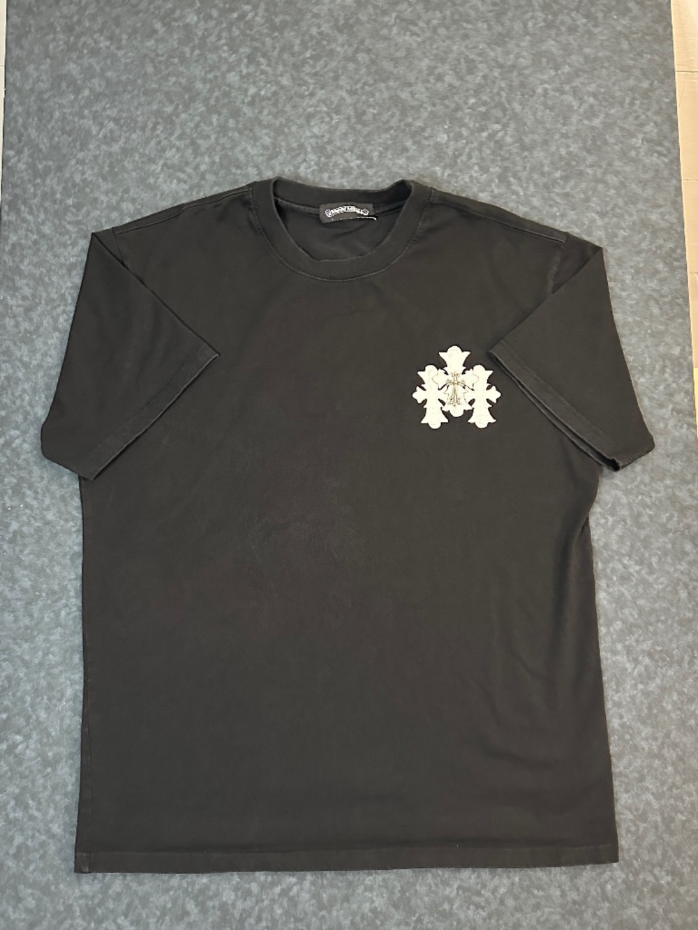 Chrome Hearts Black Cross Graphic Short Sleeve T Shirt Size XL